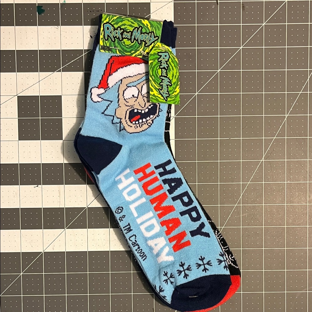 Rick and Morty Holiday Socks